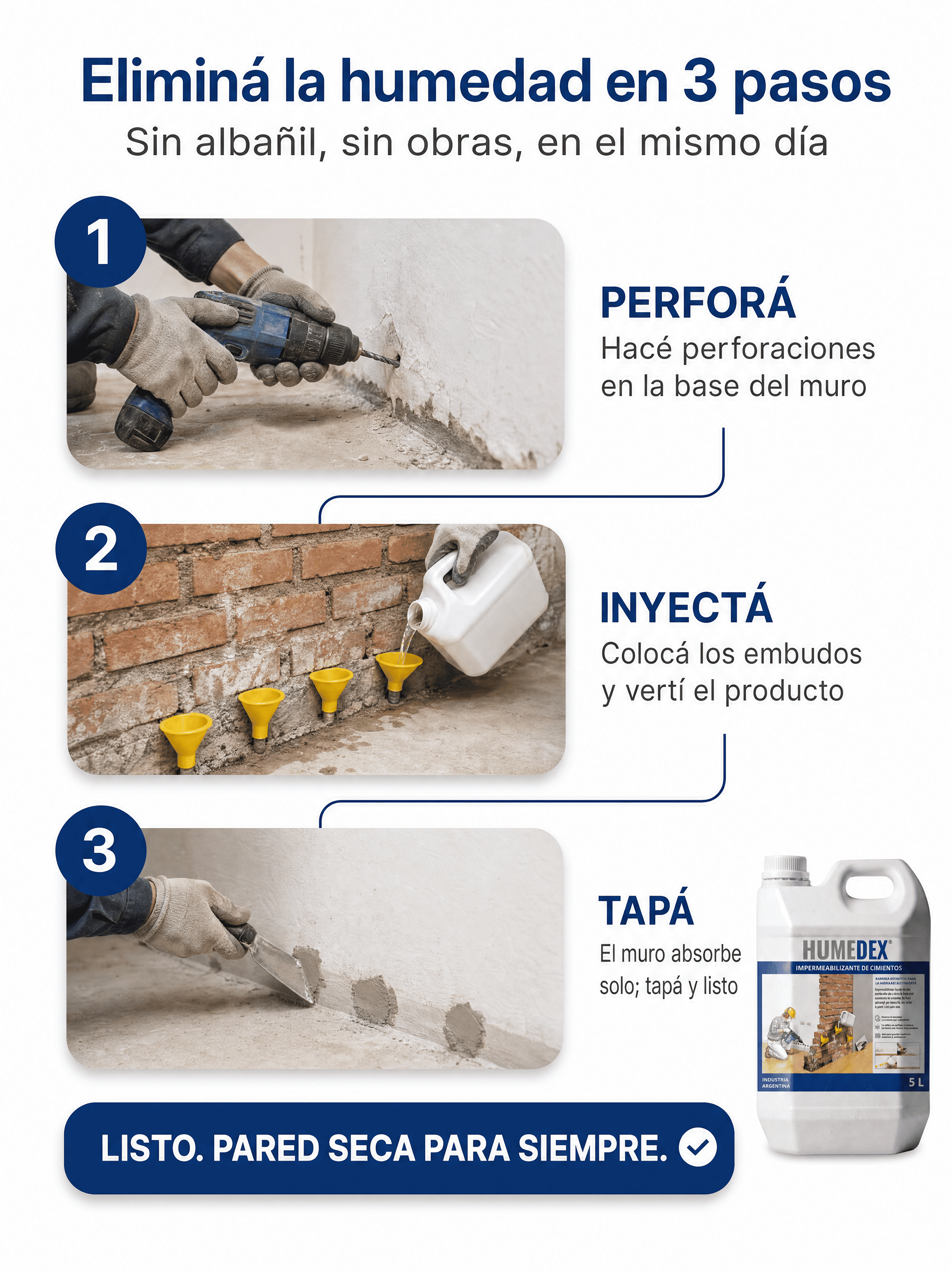Aplicaci&oacute;n en 3 pasos